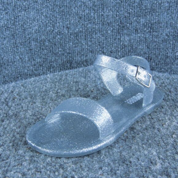 Gymboree Girls Gladiator Size T 9 Medium Shoes‎ Clear Synthetic Buckle - Picture 1 of 10